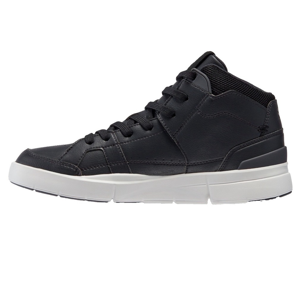 ON The Roger Clubhouse Mid Black Eclipse Leather Shoes Mid Top Womens Size 10